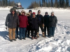 Norm Overbay; Kay Overbay; Ruth Bennett McDougal Dorrough; Dan Dorrough; Kathleen Leitgeb; John (Bus Driver); Sheyy Lewis; Phyllis Hergenrader; Yukon River; AK